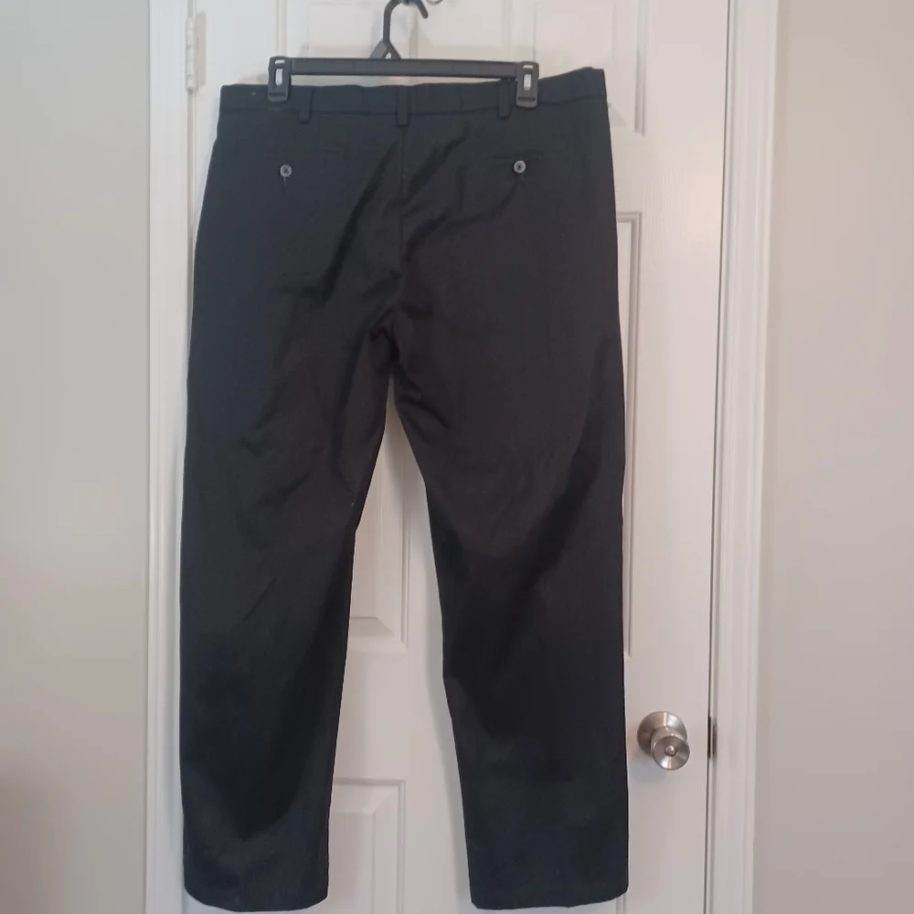 George Flat Front Black Dress Pants Men's Sz 40x30